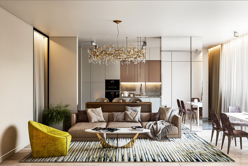 Apartment design on the street. Dmitrievskaya